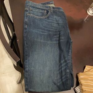Men’s straight fit blue jeans